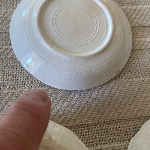 Hudson Majestic Antique (3) Homer Laughlin Butter Pats!! - Picture 4 of 6